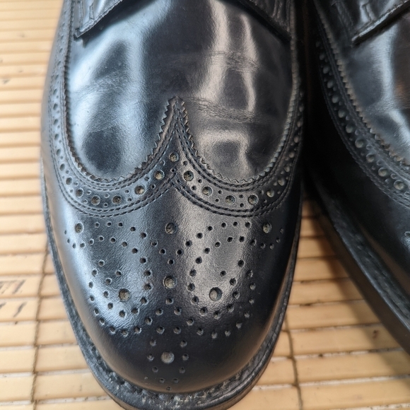Authentic Florsheim Imperial 92654 'Jefferson' Oxford Black Leather Longwingtip. - Picture 5 of 10